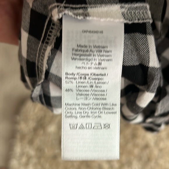 Madewell black-and-white checkered wrap skirt - Picture 7 of 10